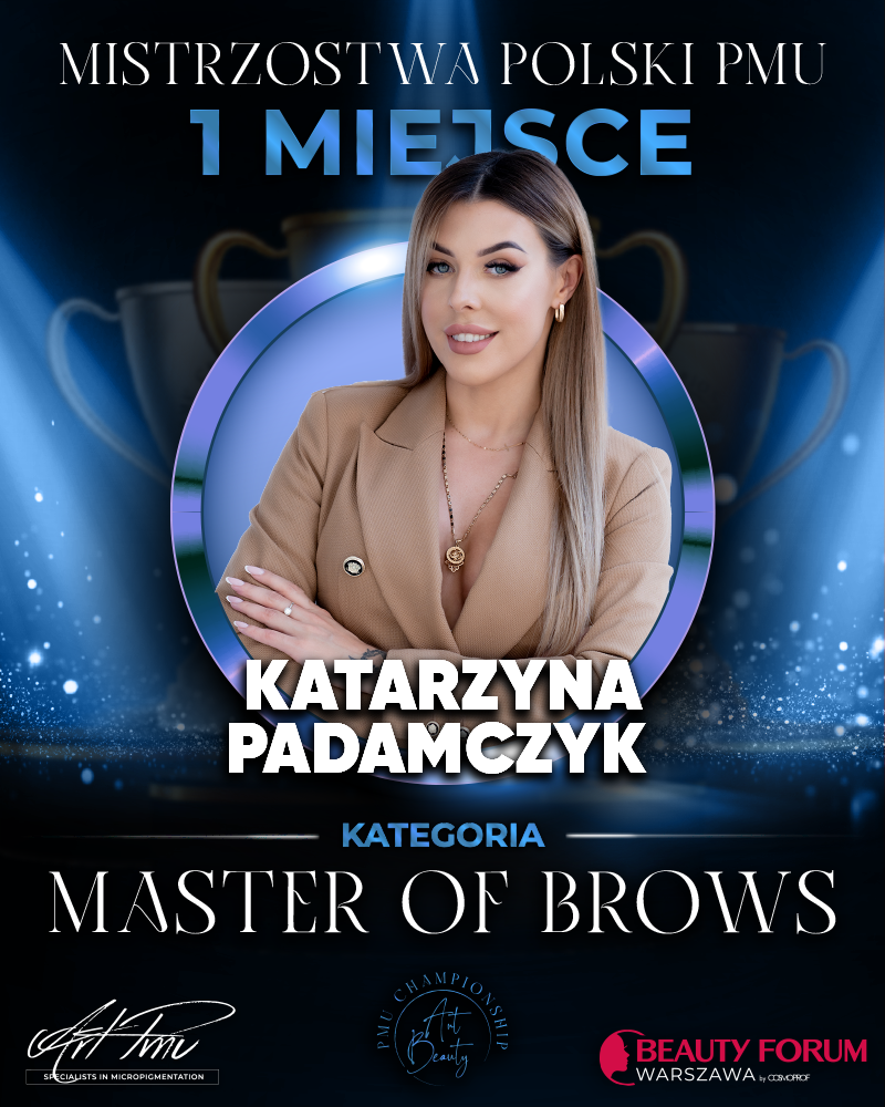 Pierwsze miejsce w kategorii Master Of Brows - Katarzyna Padamczyk