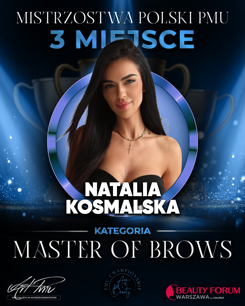 Trzecie miejsce w kategorii Master Of Brows - Natalia Kosmalska