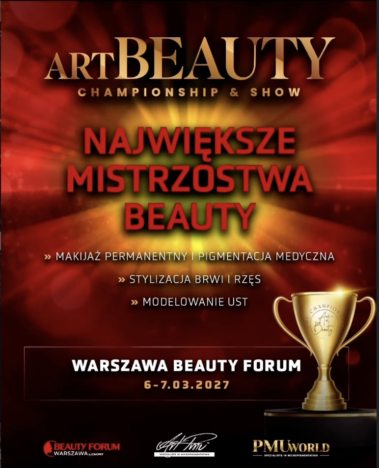 Plakat promujący mistrzostwa Art Beauty Championship & Show