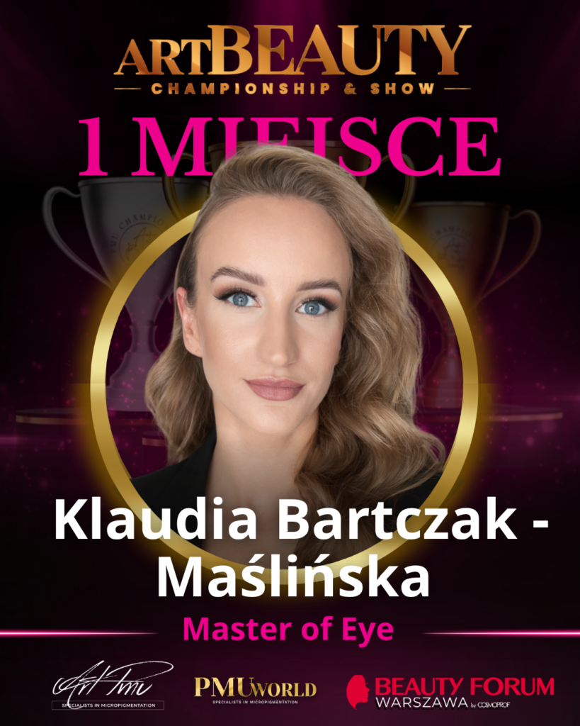 Pierwsze miejsce w kategorii Master Of Eyes - Klaudia Bartczak-Maślińska