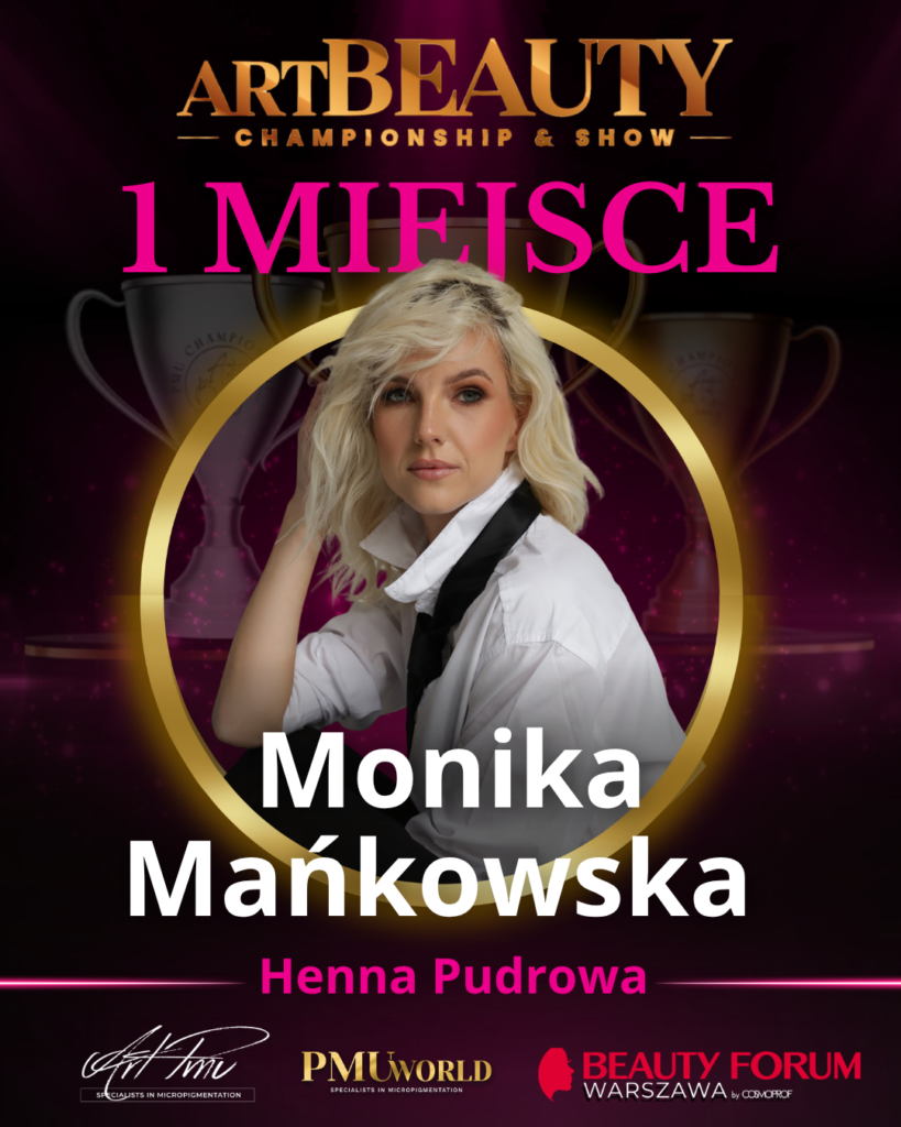 Pierwsze miejsce w kategorii Henna Pudrowa - Monika Mańkowska