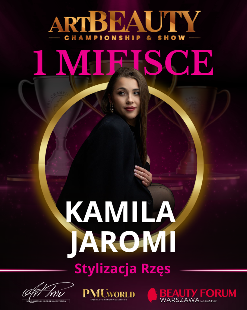 Pierwsze miejsce w kategorii Stylizacja Rzęs - Kamila Jaromi