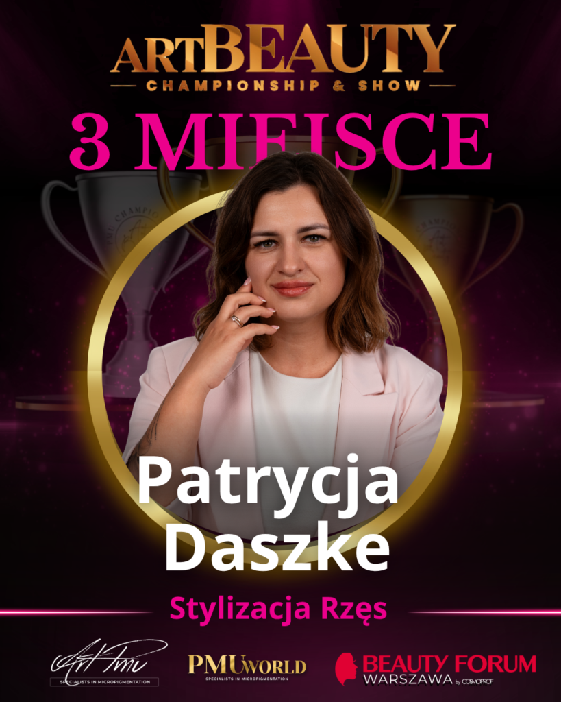 Trzecie miejsce w kategorii Stylizacja Rzęs - Patrycja Daszke