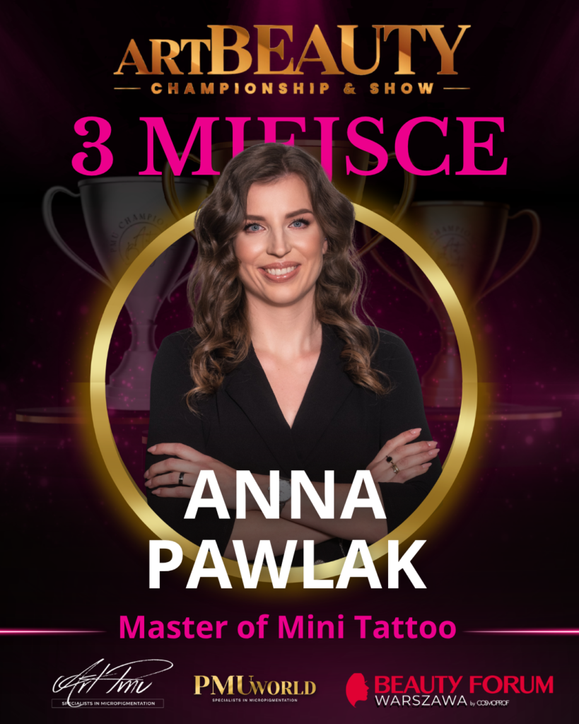 Trzecie miejsce w kategorii Master Of Mini Tattoo - Anna Pawlak